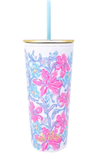 TUMBLER WITH STRAW - BEACHSIDE HAVEN