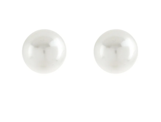 18mm PEARL EARRINGS- WHITE