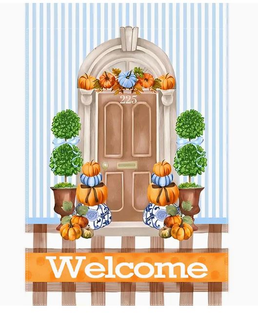 WELCOME AUTUMN GARDEN FLAG