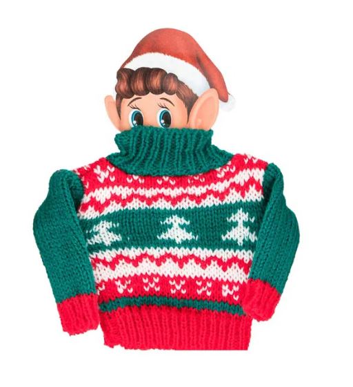 ELF SWEATER - RED AND GREEN