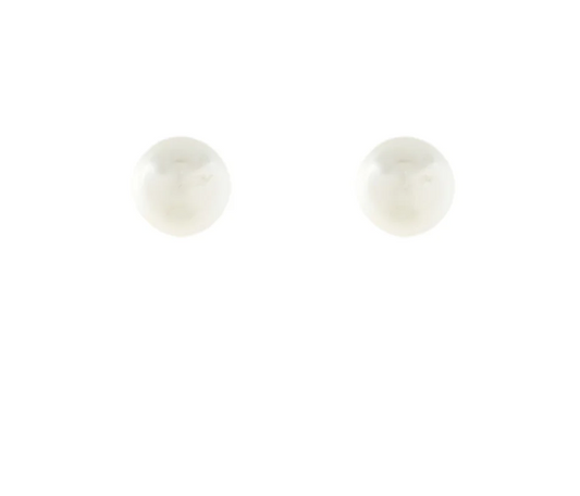 8MM PEARL STUD POST EARRING