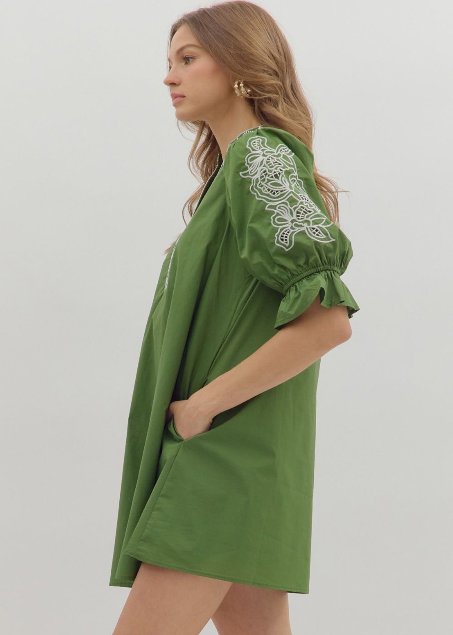LORI DRESS - GREEN