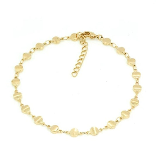 CIRCLE ANKLET - YELLOW GOLD