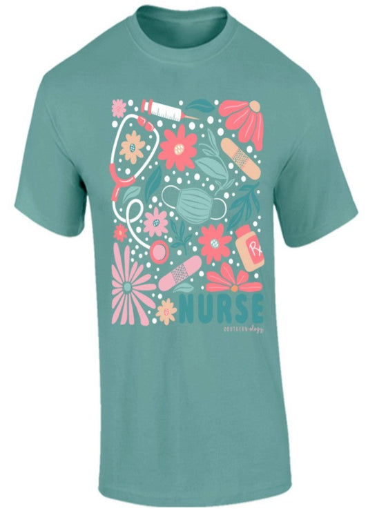 NURSE TOOLS TSHIRT - TEAL