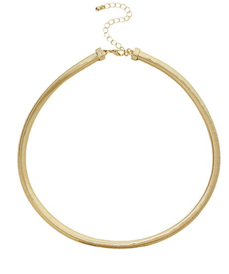 SNAKE CHAIN GOLD NECKLACE