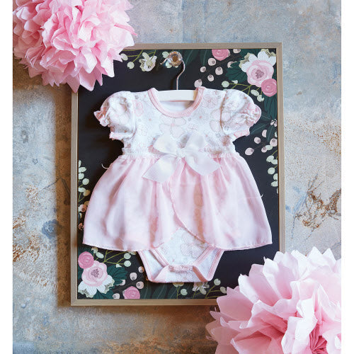 STEPHAN BABY POSIE DRESS: 3-6 MONTHS