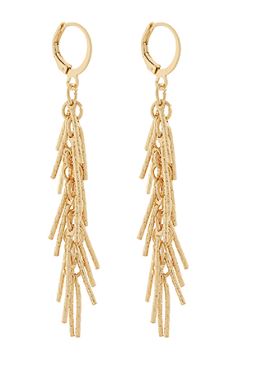 FRINGE DANGLE EARRINGS - GOLD