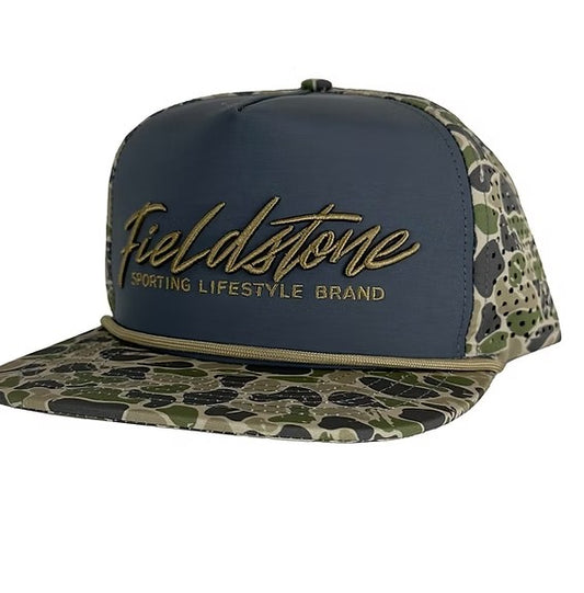 SCRIPT LOGO BACKWOODS BILL HAT - CAMO