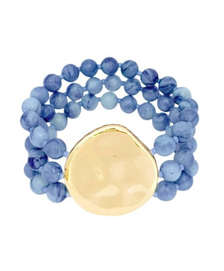 BLUE AND GOLD BRACELET