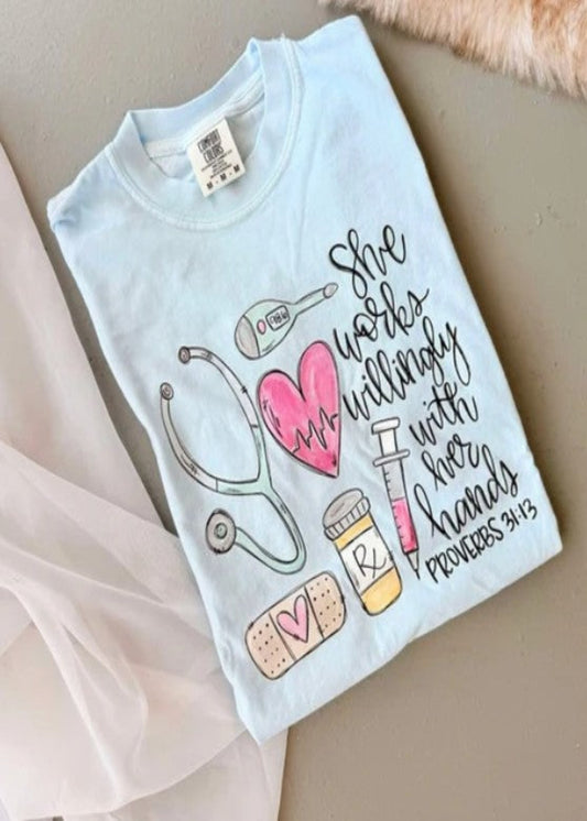 NURSING PROVERBS GRAPHIC TEE
