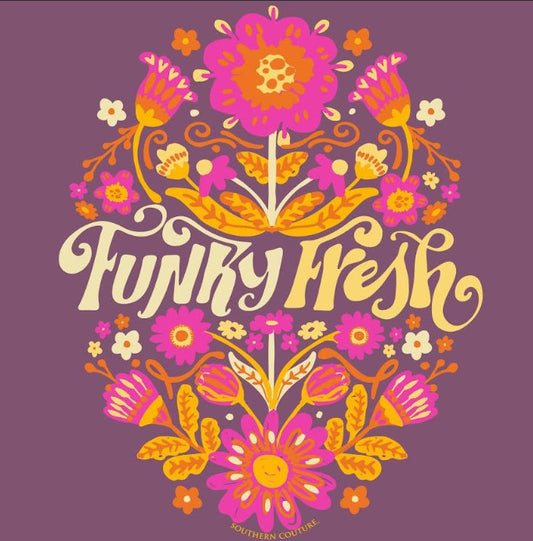 FUNKY FRESH FRONT PRINT - BERRY
