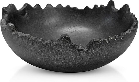 MATTE BLACK TEXTURED BOWL
