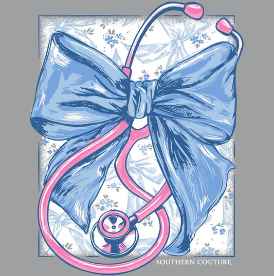 CLASSIC STETHOSCOPE WITH BOW - SPORTS GREY