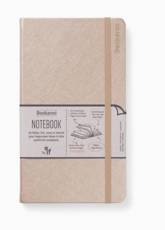 BOOKAROO NOTEBOOK (A5) JOURNAL - GOLD