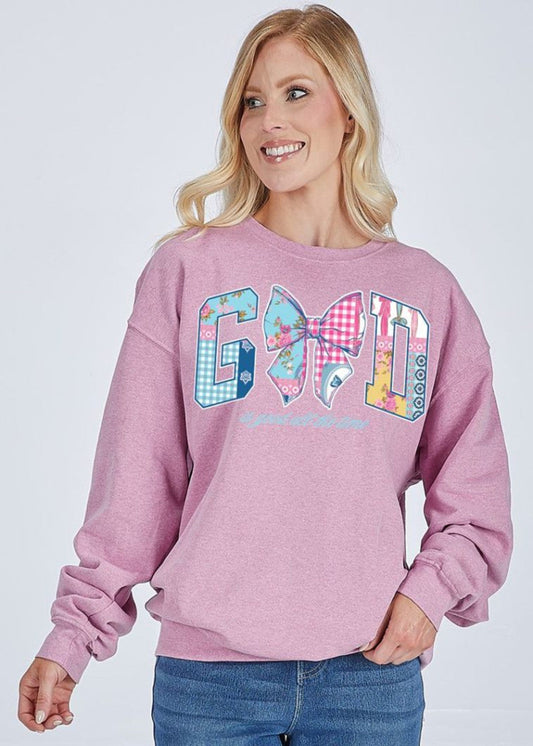 CREWNECK GOD-BUBBLEGUM