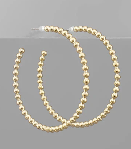 50mm Ball Textured Hoops