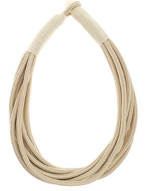BEIGE ROPE NECKLACE