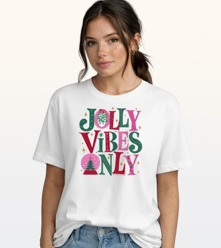 JOLLY VIBES ONLY TSHIRT - WHITE