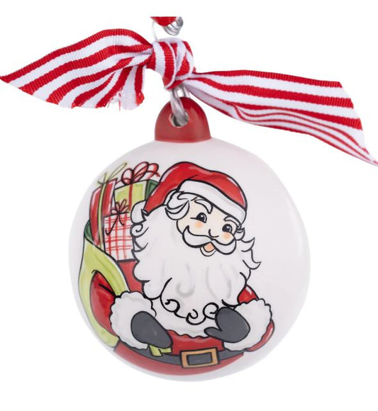 SANTA SACK HO HO HO ORNAMENT