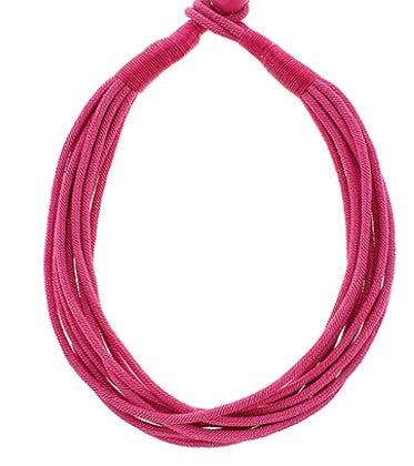 FUCHSIA ROPE NECKLACE