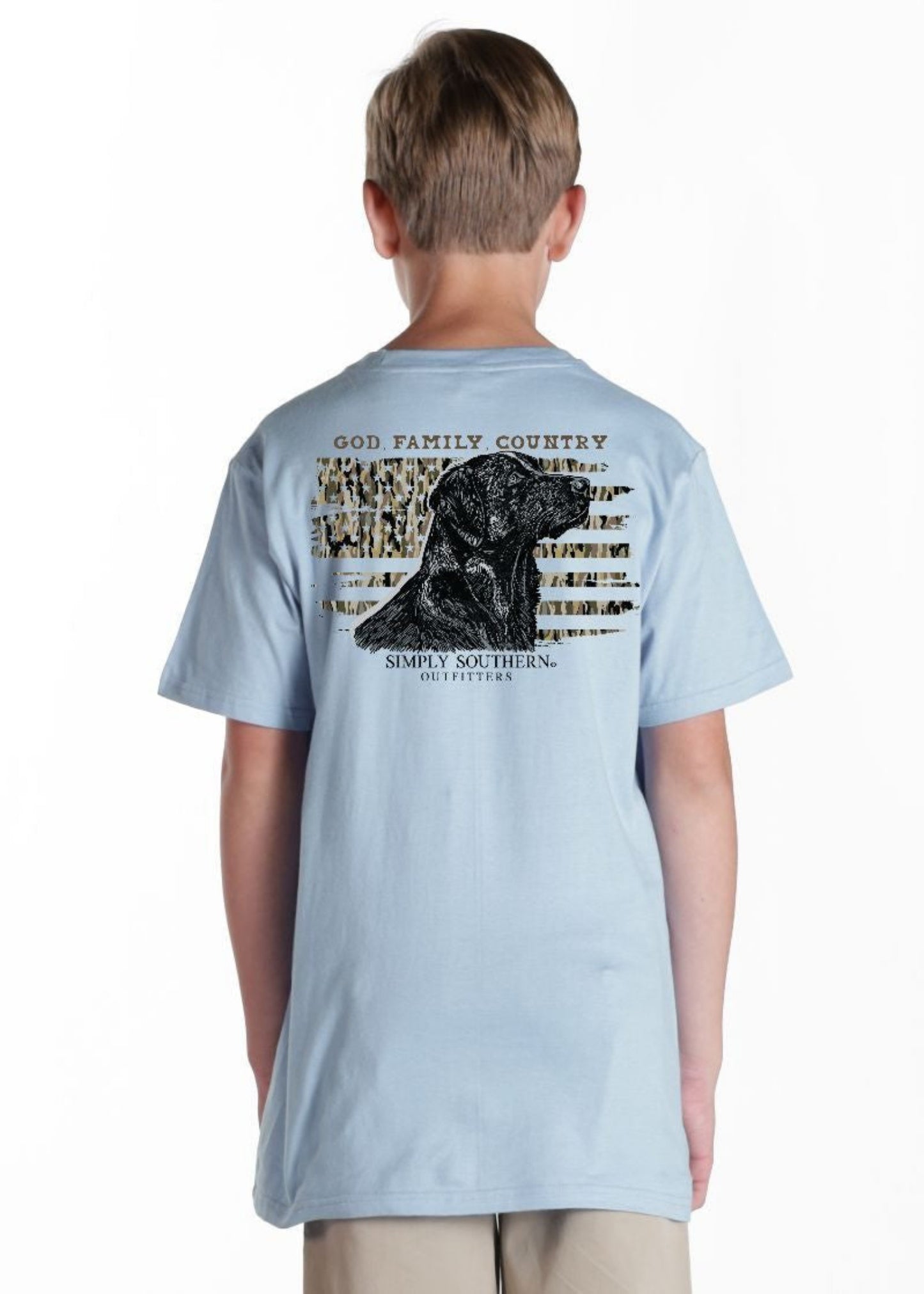 YOUTH GOD FAMILY & COUNTRY TSHIRT - MINERAL WASH