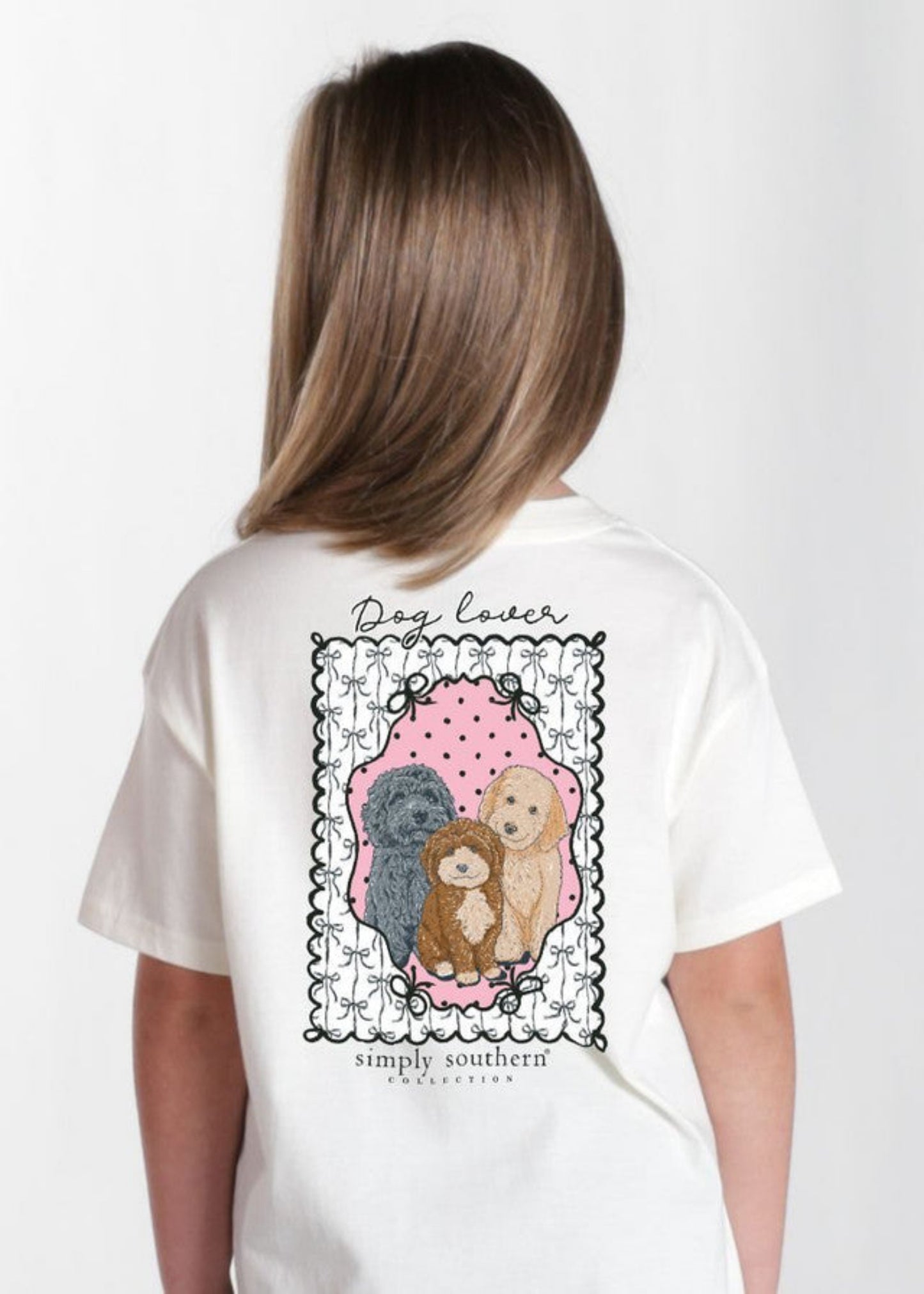YOUTH DOG LOVER TSHIRT - OYSTER