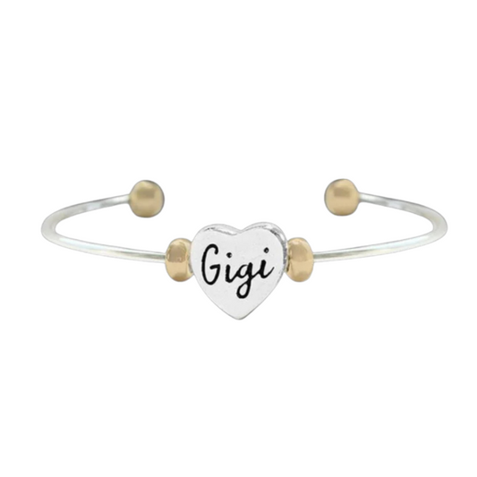 FAMILY FAITH GIGI - TWO TONE CUFF BRACELET