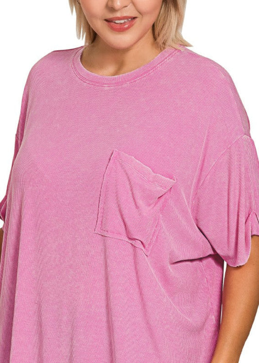KELLAH TOP PLUS - CANDY PINK