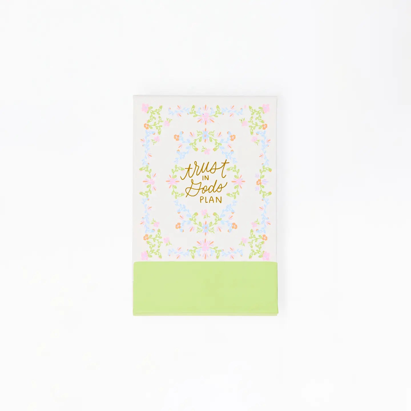 FLIP NOTEPAD - TRUST IN GOD'S PLAN(WHITE & GREEN)