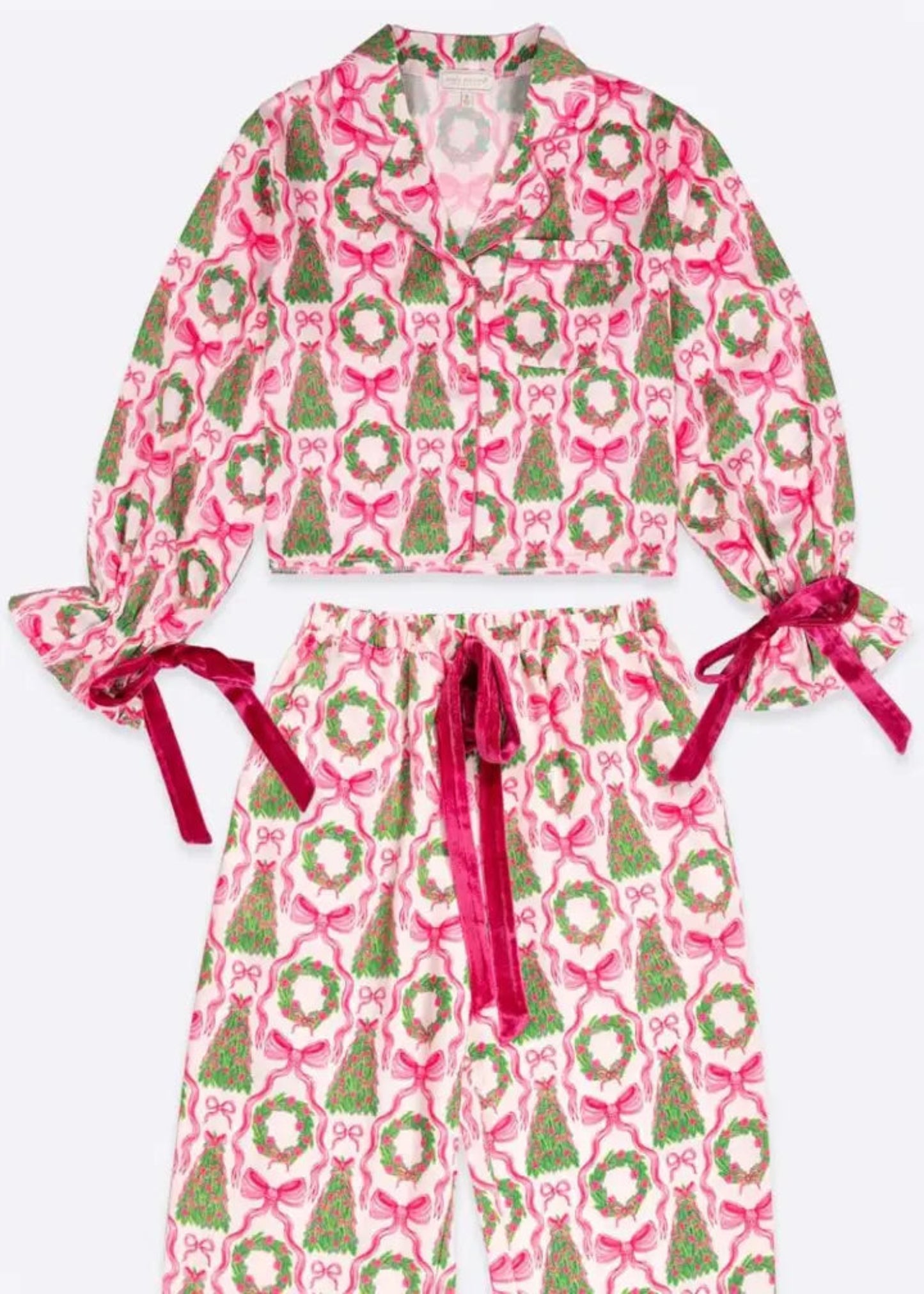HOLIDAY PJ SET-TREES