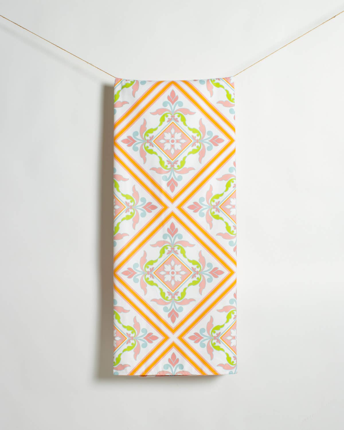 Verona Giant Beach Towel - White/Multi