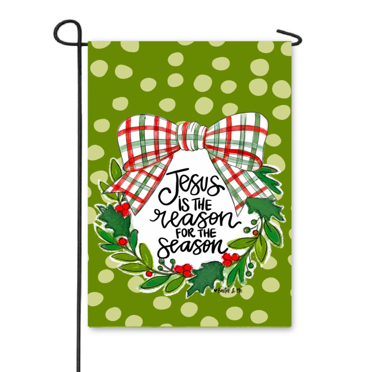 Jesus is the Reason Wreath Garden Flag
