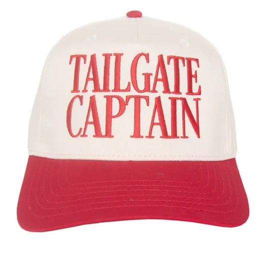Tailgate Captain Two-Toned Hat- Red/Tan
