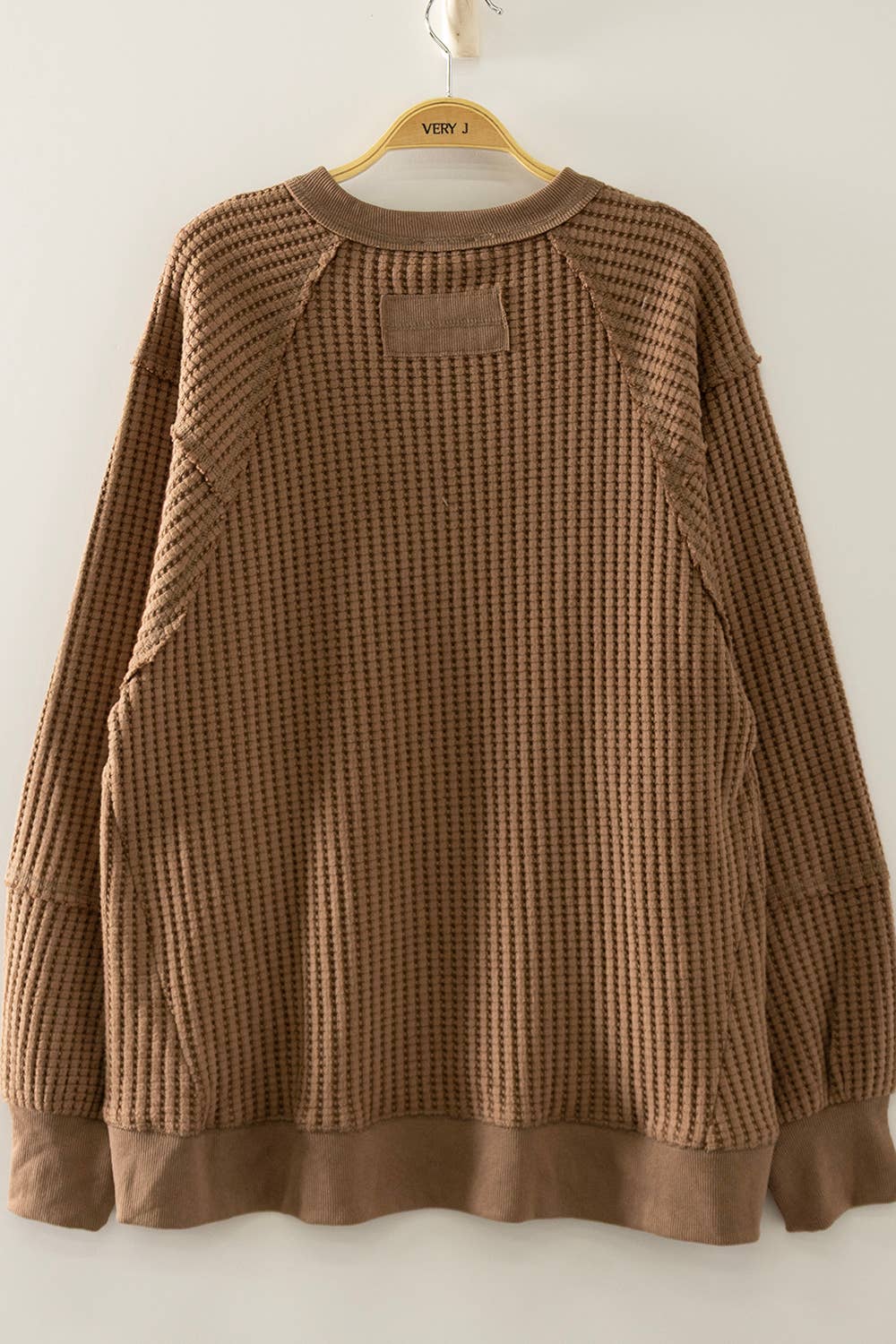 Lillian Waffle Patch Detail Pullover