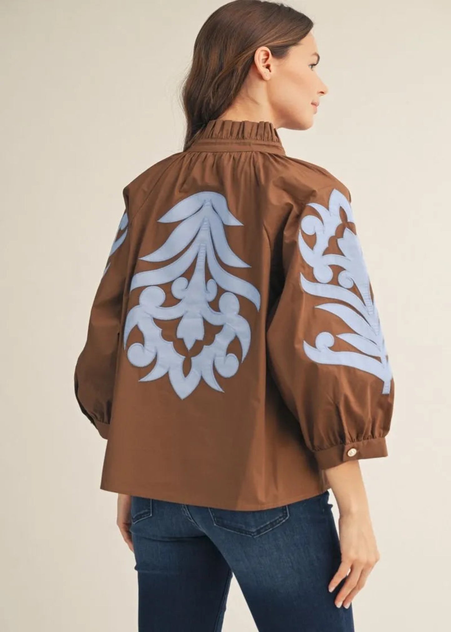 MADELYN TOP - BROWN