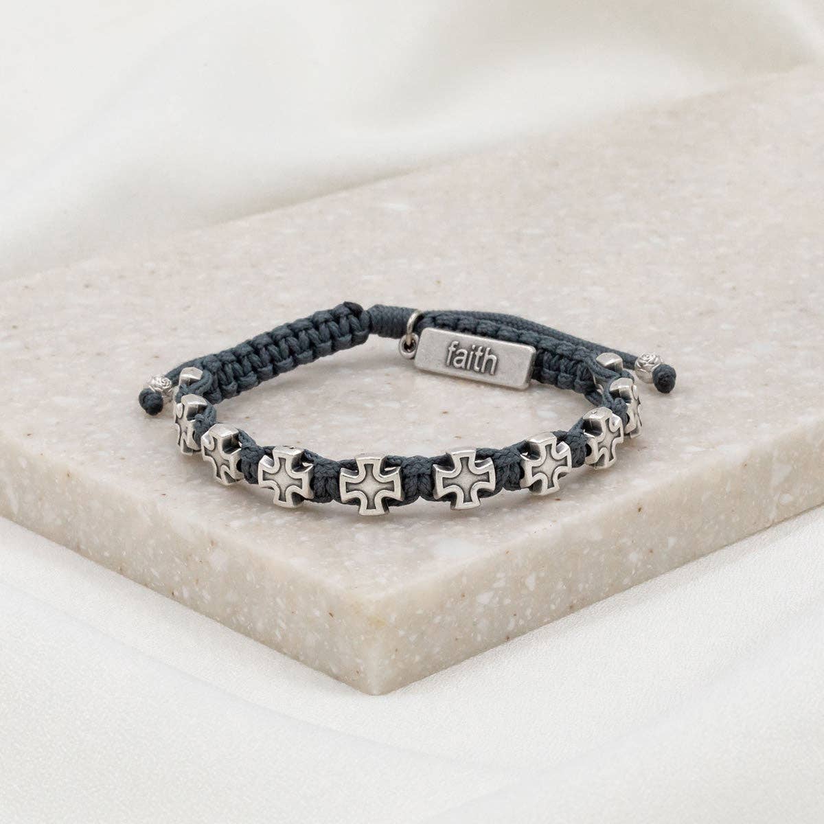 Faith Blessing Bracelet with Cross Medals