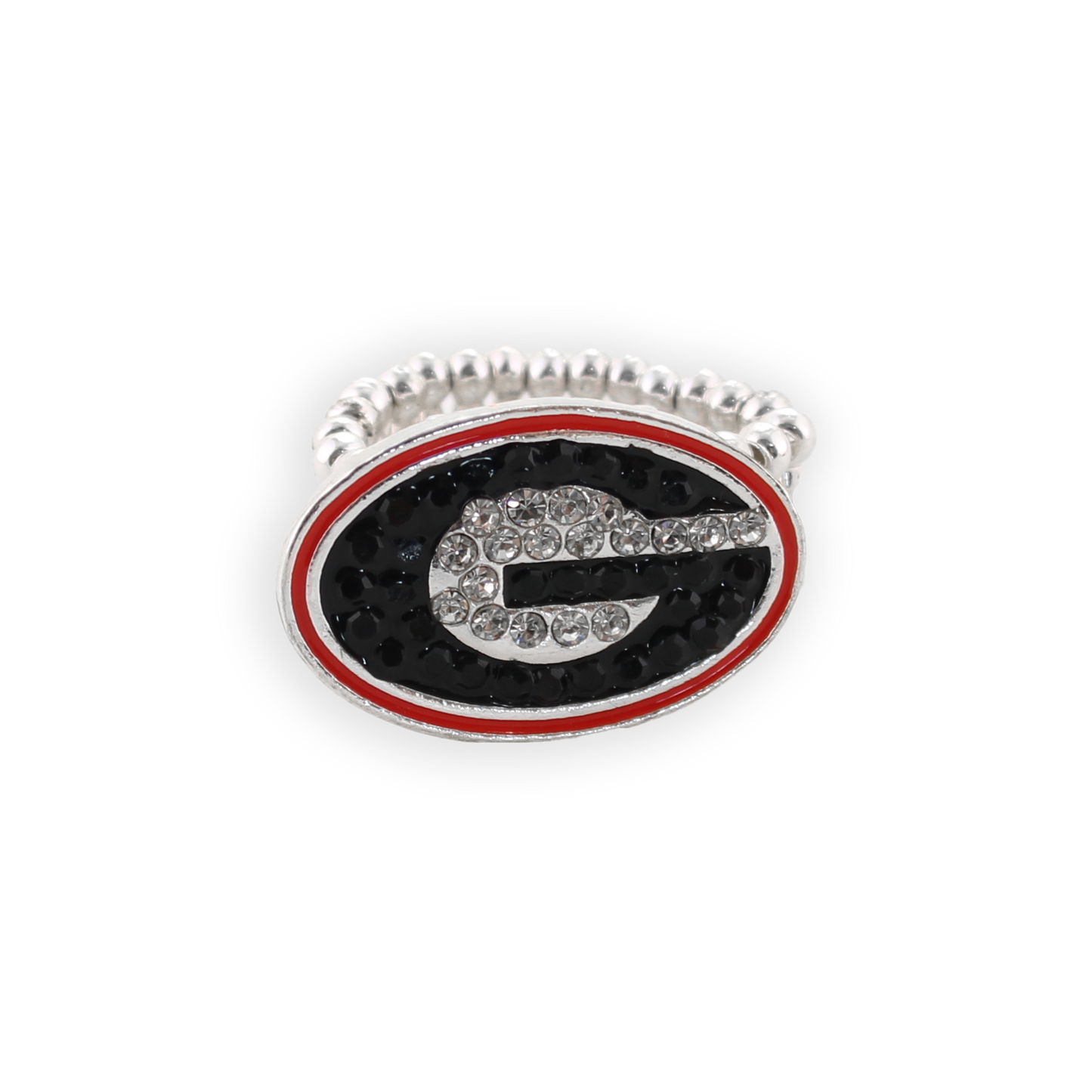Georgia Crystal Logo Stretch Ring