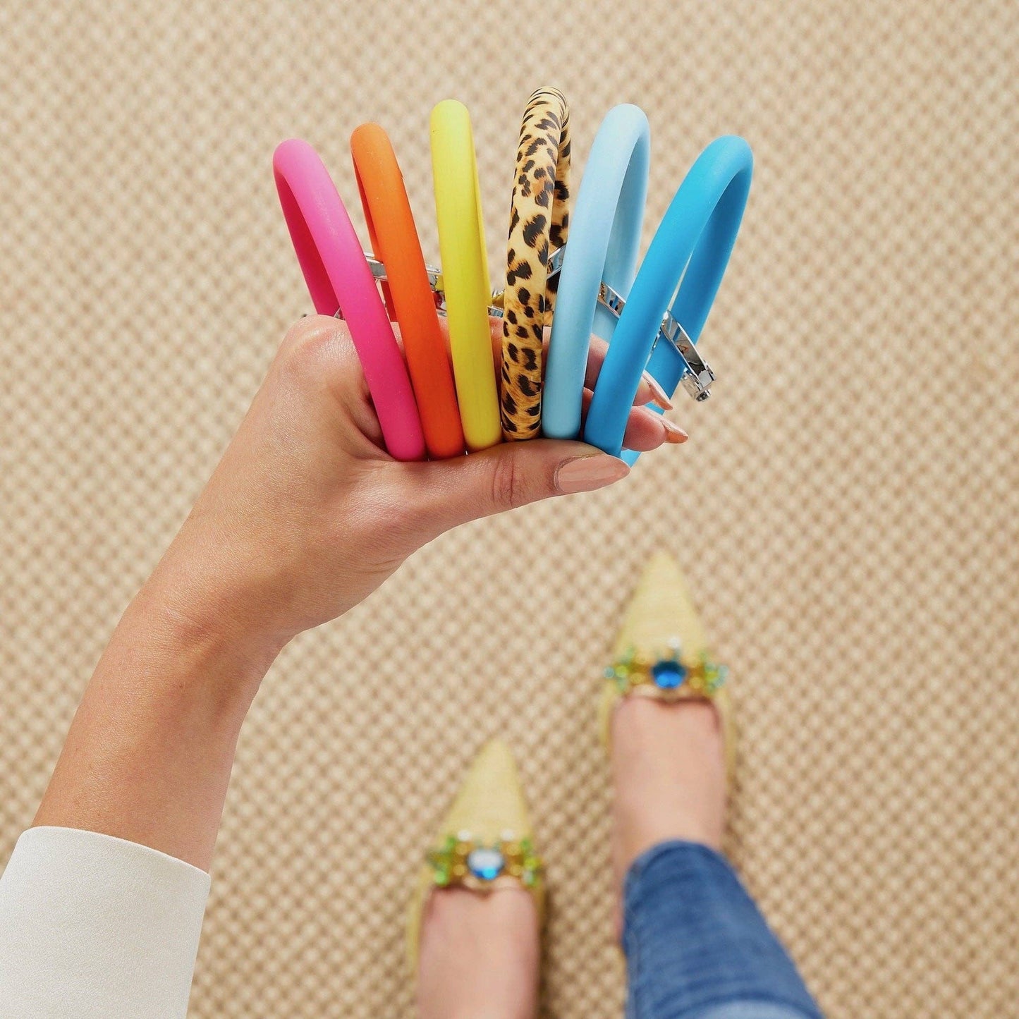 Silicone Big O® Key Ring - Tickled Pink