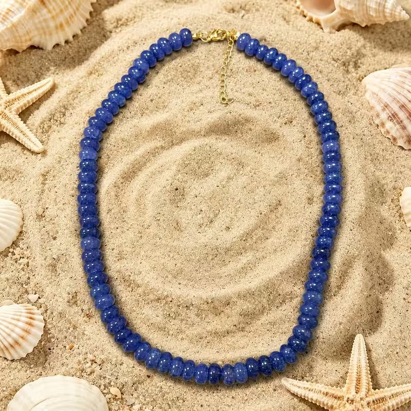 DARK NAVY ACRYLIC NECKLACE