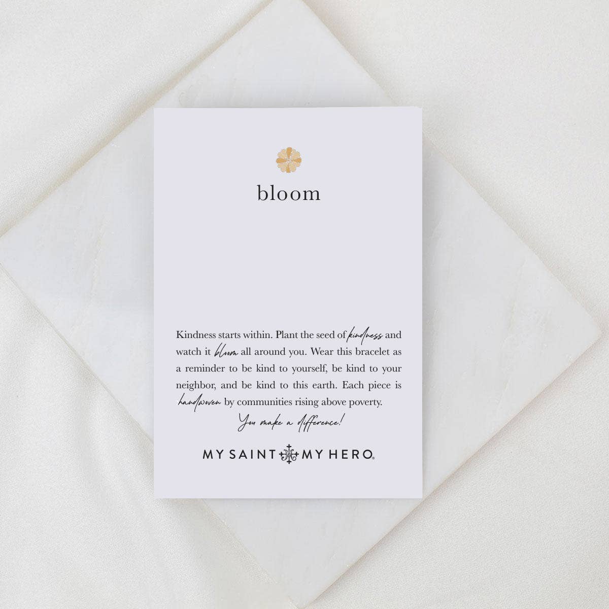 Bloom Bracelet - One Silver Flower