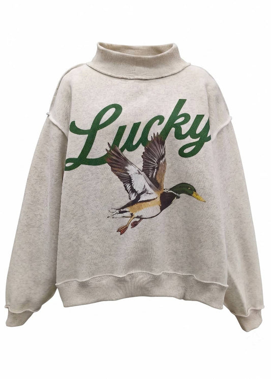 Lucky & Mallard Mock-Neck Sweatshirt