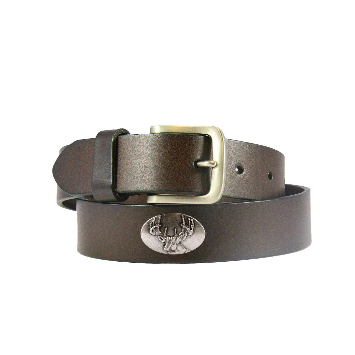 Buck Kids Leather Brown Belt - Youth Sizes