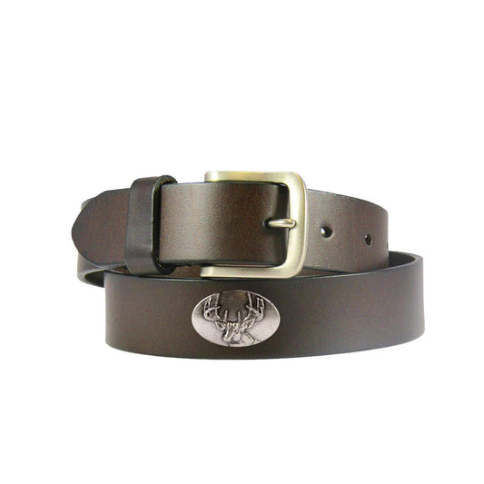 Buck Kids Leather Brown Belt - Youth Sizes