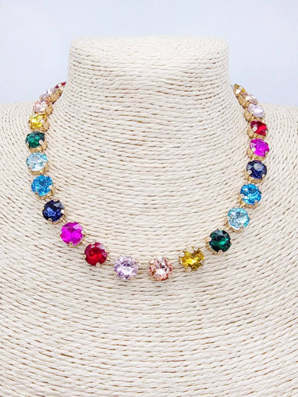 Multi Color Crystal Necklace