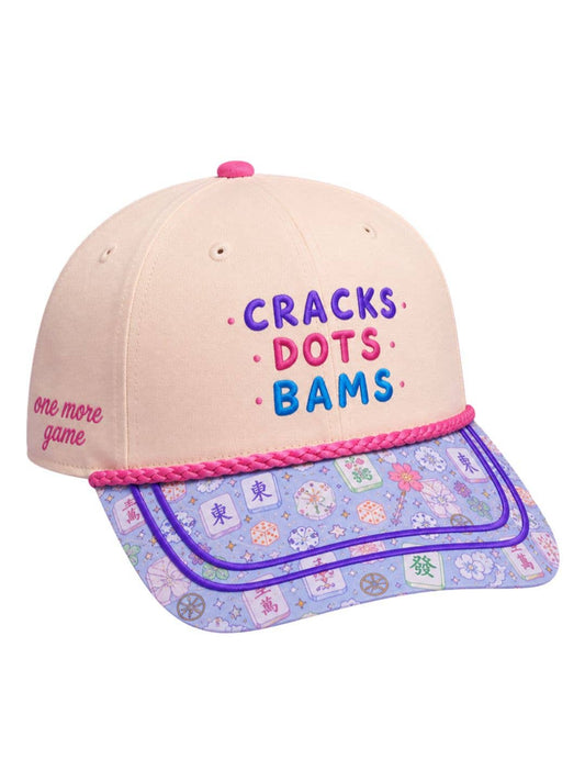 'Cracks, Dots, Bams' on Tan Cap with Tile Bill
