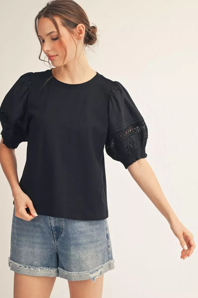 TRACE TOP - BLACK