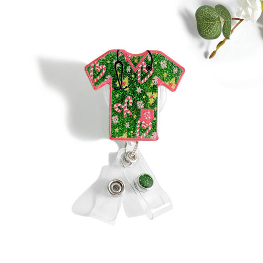 Glitterific Christmas Top Badge Reel