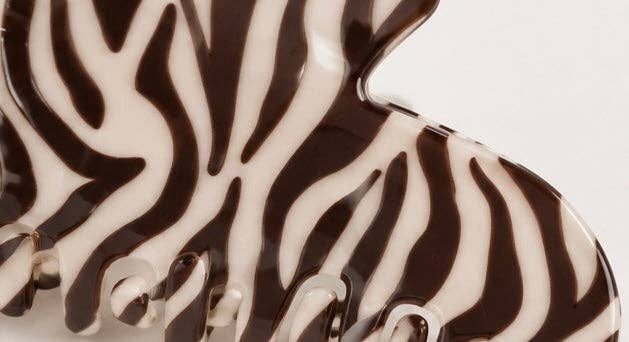 Zebra Stripe Claw Clip