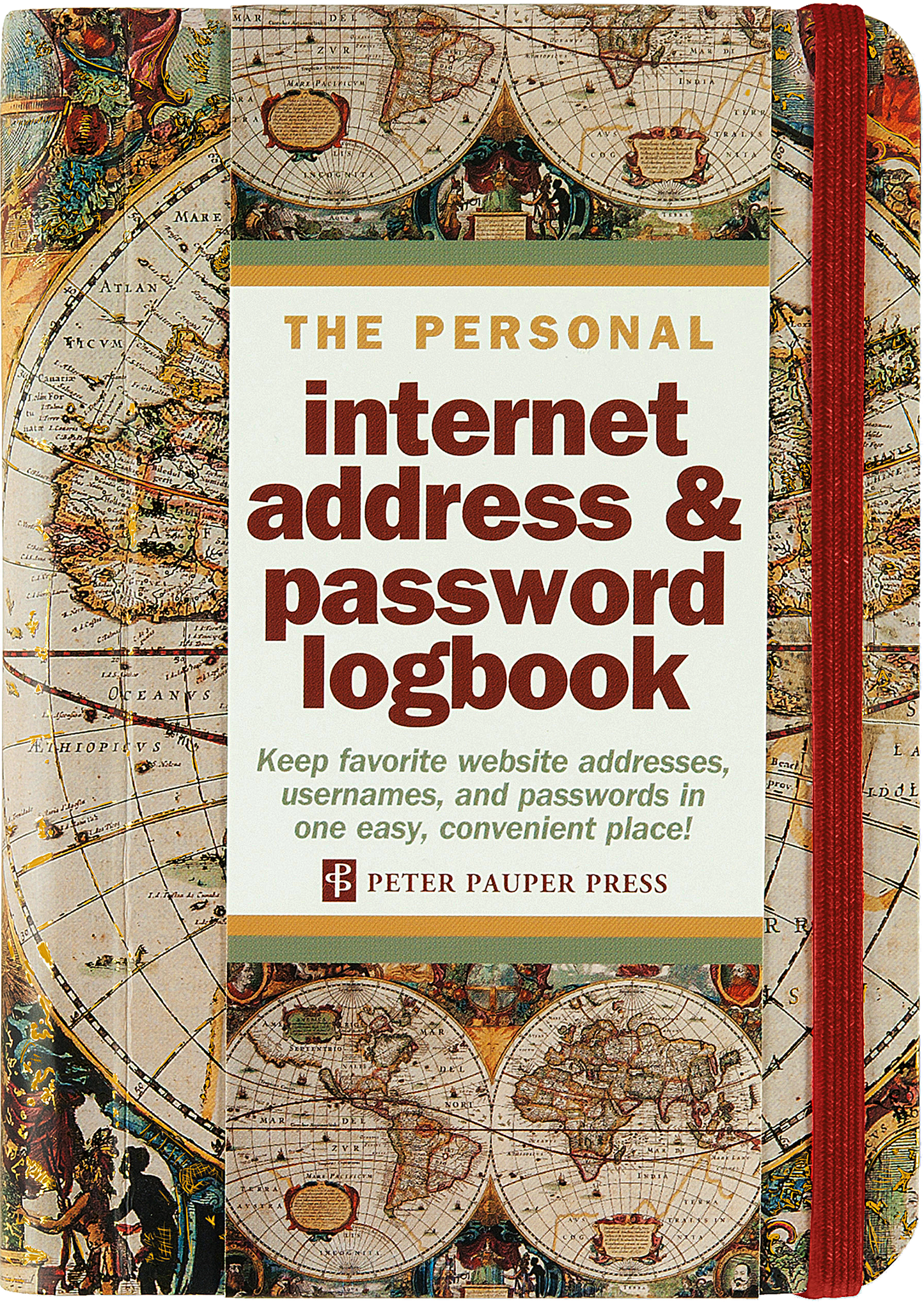 Old World Internet Address & Password Logbook