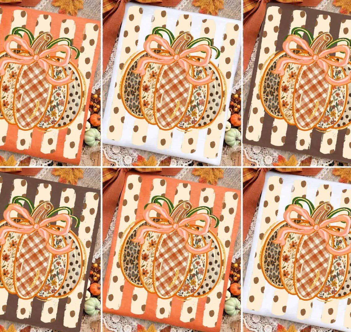 Preppy Fall Pumpkin Tee